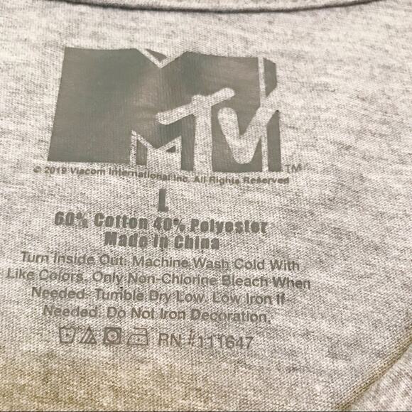 MTV Graphic Logo Short Sleeve Tee Tie Dye Large - Picture 4 of 7